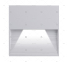 Св-к LED накладной для подсветки стен и ступеней PST/W S120120 3w 4000K White IP65 Jazzway .5024809