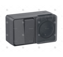 БЛОК:РО­З.з/к,шт.16А­,ВЫК.2-к.10А,IP54,АНТРАЦИТ AtlasDesign Profi54 (1) Schneider Electric