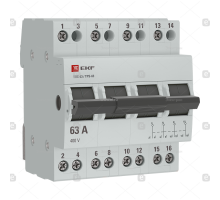 EKF PROxima Трехпозиционный переключатель ТПС-63 4P 63А