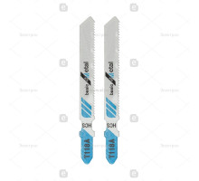 Kranz Пилка для электролобзика 75 мм 21 з/д 1,5-3 мм T118A (2 шт./уп.) (металл)