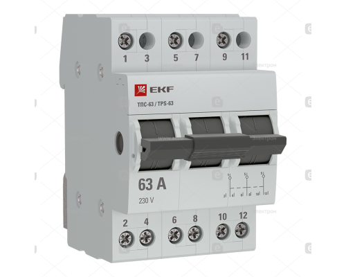 EKF PROxima Трехпозиционный переключатель ТПС-63 3P 63А