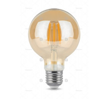 Gauss Лампаs Filament G95 6W 620lm 2400К Е27 golden диммируемая LED 1/20