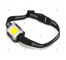 Фонарь налобный GFL304 3W 180lm 3xAAA LED Gauss 1/12/60