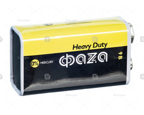 Батарейка 6F22 ФАЗА Heavy Duty Shrink-1