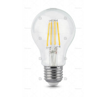 Лампа Gauss Filament А60 6W 630lm 4100К Е27 LED 1/10/40