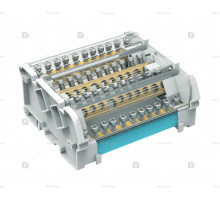Блок распределительный на DIN рейку 4р 125А, 7х6мм 2х7,5мм 2x9мм. (упак. 1шт) BD125114 DKC