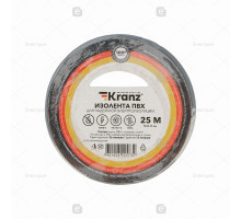 Kranz Изолента ПВХ 0.13х15 мм, 25 м, серая (5 шт./уп.)