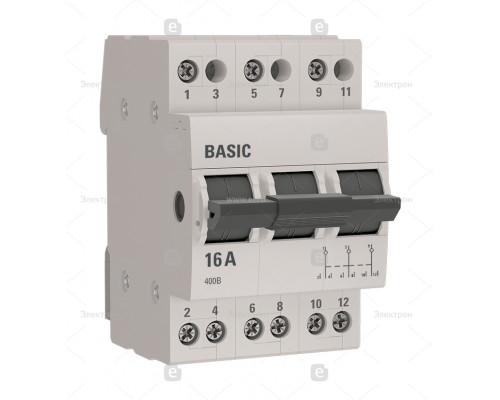 EKF Basic Трехпозиционный переключатель 3P 16А