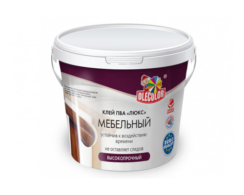 Клей ПВА OLECOLOR Люкс мебельный (10.0кг)