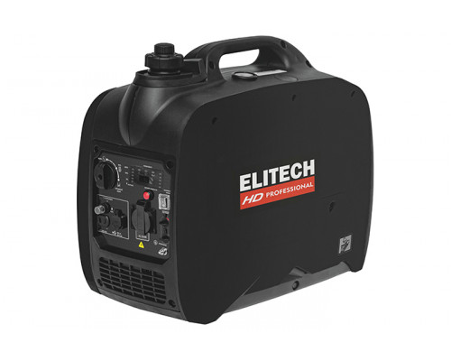 Бензогенератор ELITECH HD GIS 2000RМ инвертерного типа 2,0 кВт, 220 В, 22кг, руч.старт, дисплей