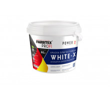 Краска акриловая FARBITEX PROFI White-X влагостойкая супербелая база А (12кг)