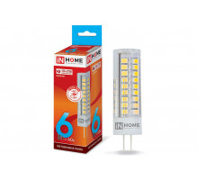 Лампа светодиодная IN HOME LED-JCD 6Вт 230В G4 4000К 570Лм (613) (144)