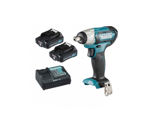 Гайковерт аккум ударный MAKITA TW141DWAE ( (12В, 2х2Ач Li-ion, квадрат 1/2, 145Нм, подсветка, кейс)