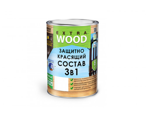 Защитно-красящий состав 3 в 1 FARBITEX PROFI WOOD EXTRA Бесцветный (9,0кг)