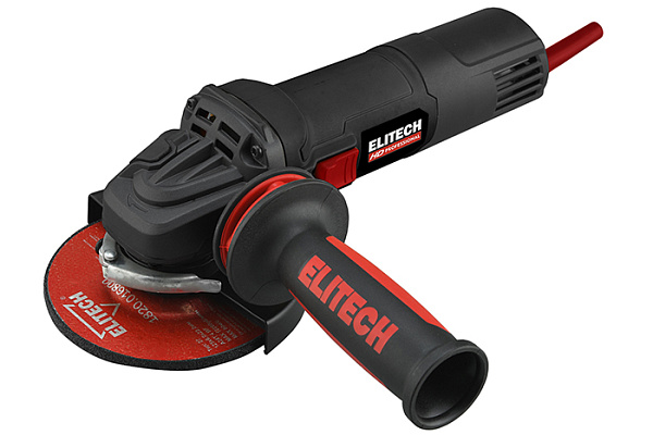 УШМ ELITECH HD AG 1012E (Ø125мм,1010Вт, 4000-11000об/мин, пл.пуск, антирест, 2,1кг) E2213.048.00