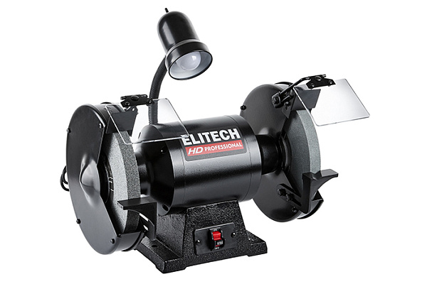 Точило ELITECH HD BG 9025L (900Вт, 2980 об/мин, 2круга 250х25х32, 32,5кг, лампа) E2013.012.00