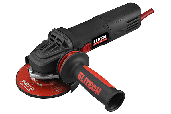 УШМ ELITECH HD AG 1412E (Ø125мм,1400Вт, 2800-11000об/мин, пл.пуск, антирест, 3.3кг) E2213.050.00