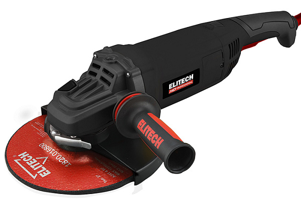 УШМ ELITECH HD AG 2523E (Ø230мм,2500Вт, 6000об/мин, пл.пуск, 7,8кг) E2213.051.00