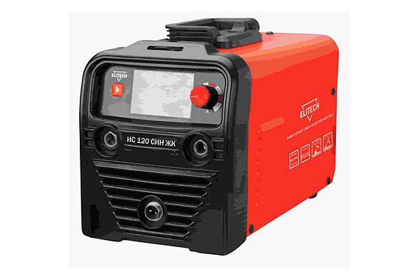 Инвертор ELITECH MIG/MAG ДМ ИС 120 СИН ЖК 3,4кВт,220В,30-120А,0,6-0,8мм,элек.1,6-3мм,LCD