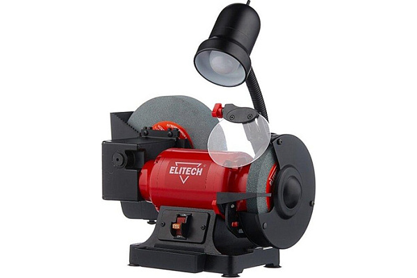Точило ELITECH СТ 300МC (300Вт, шлифкруг 150х32х20\200х20х40мм, 12,2кг, LED лампа, боковое вращен)